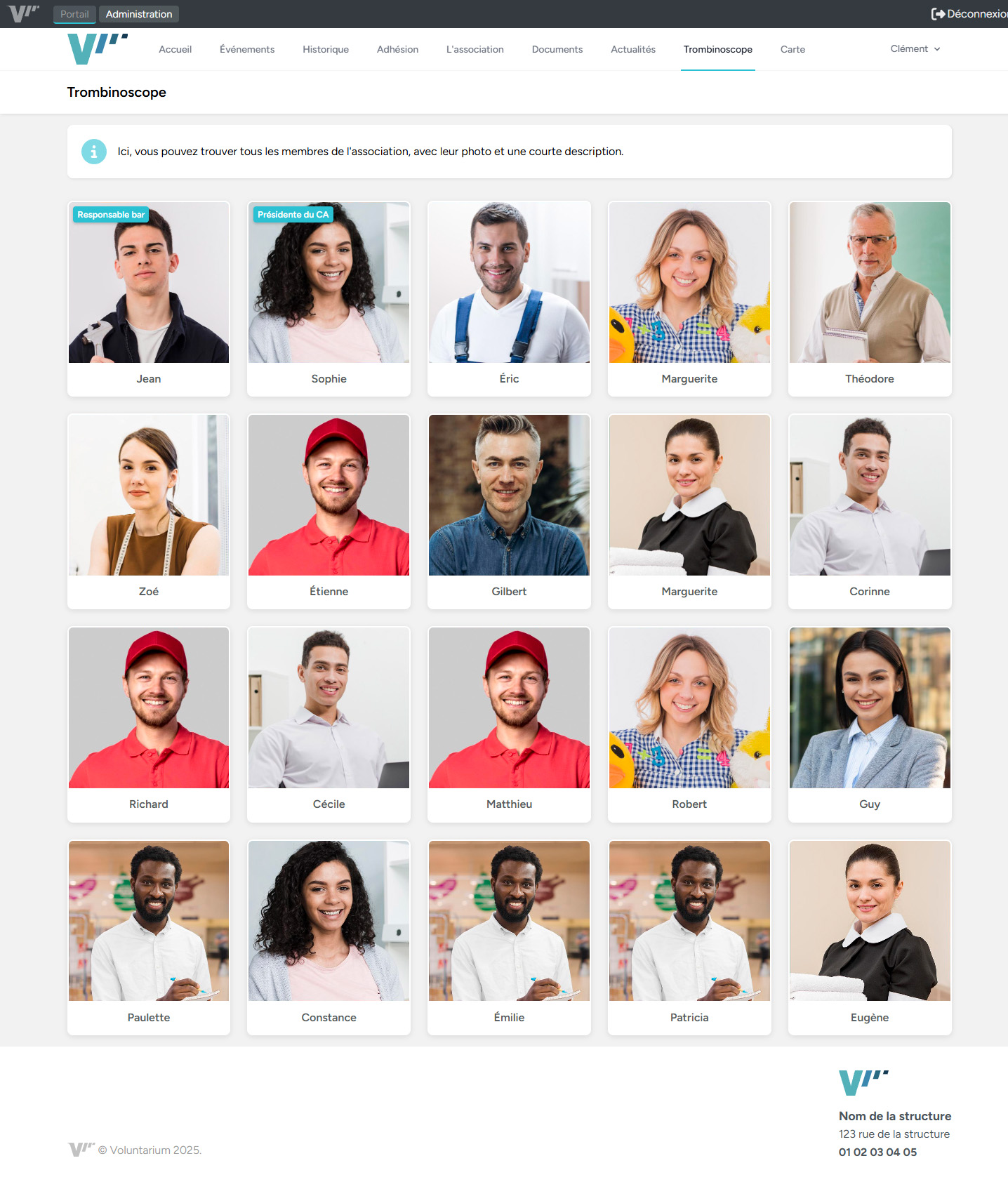 Voluntarium dévoile deux nouveaux modules : Trombinoscope & Carte des bénévoles